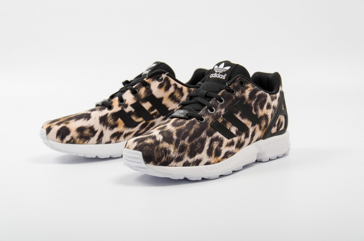 basket adidas femme zx flux leopard